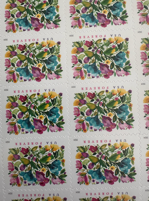 Celebration Flowers Forever Stamps – 200 Stamps Total (10 Booklets) – Bulk Discount Postage