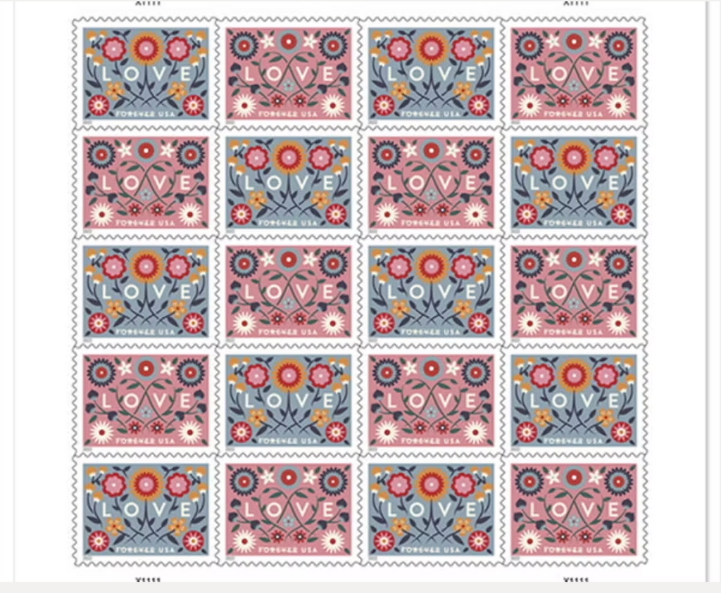 Love Forever Stamps – Booklet of 20 – Authentic Discount Postage