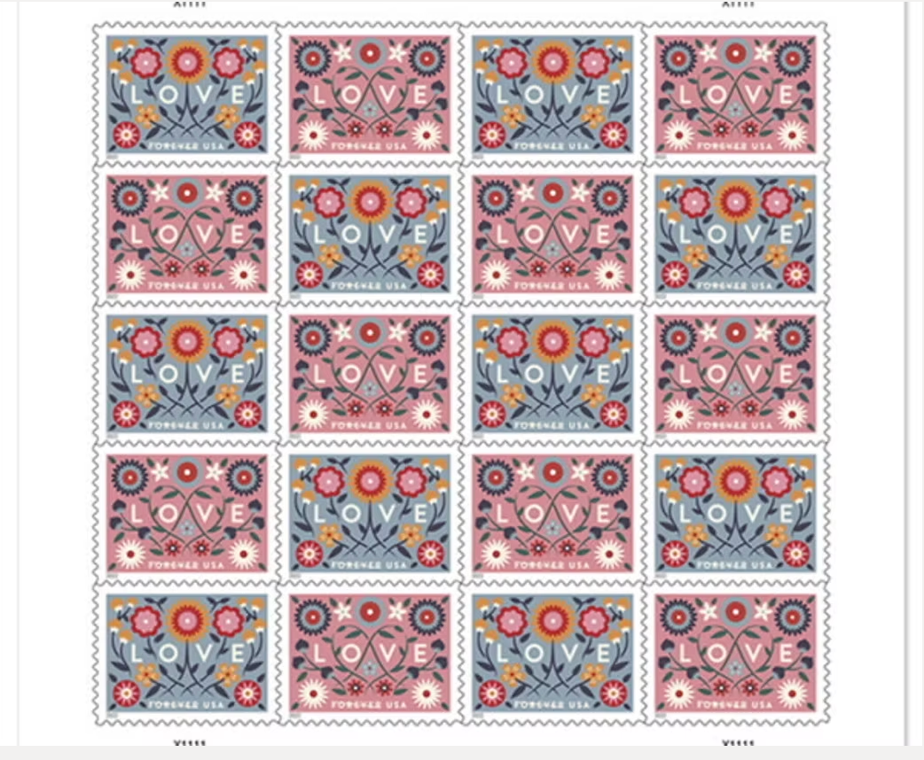 Love Forever Stamps – Booklet of 20 – Authentic Discount Postage